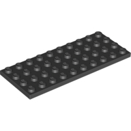 Lego destička 4x10, černá (303076, 303026)